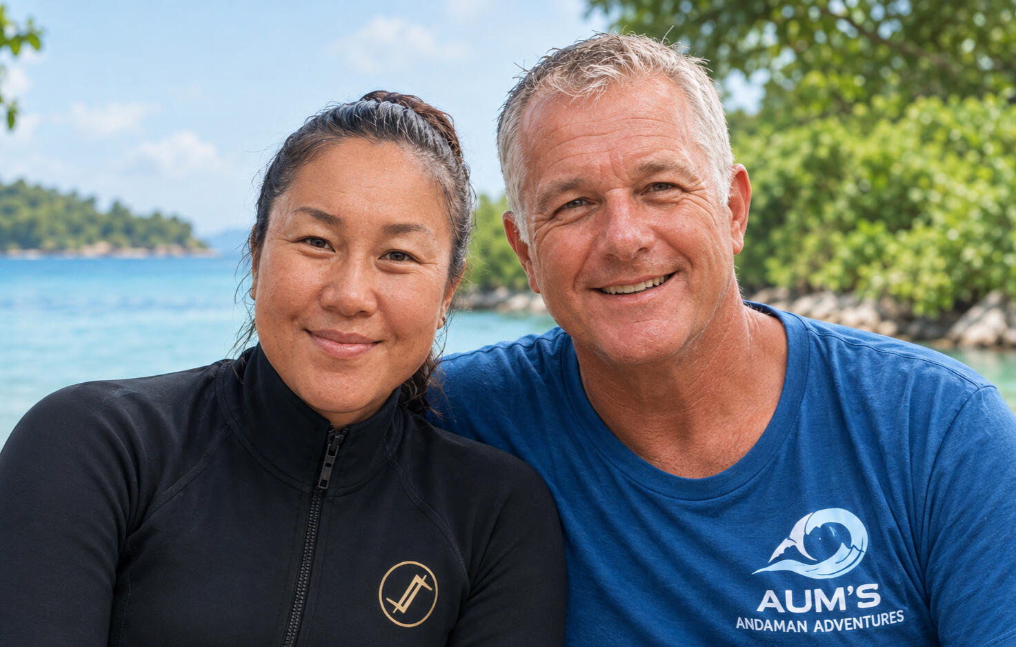 Aum And Nigel Rustage Owners of Aums andaman adventures in phuket